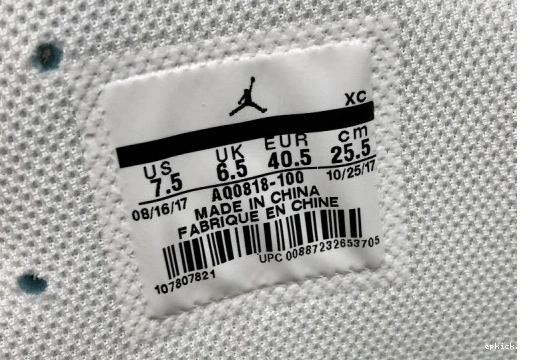Rep EP AQ0818 O-W 1 Jordan Retro High  AQ0818-100 White Air 100 0505
